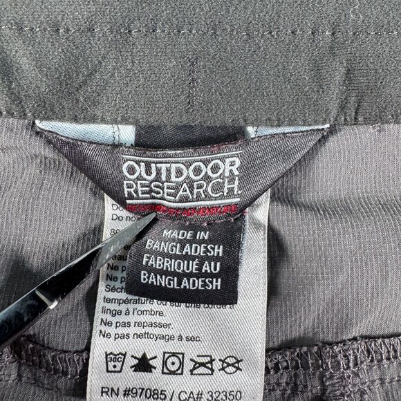 Outdoor Research Shorts Mens 35 x 10 Gray Ferrosi Nylon Stretch Hiking Cargo - Picture 6 of 8